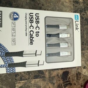Link USB-C to USB-C Cable - Black and Silver